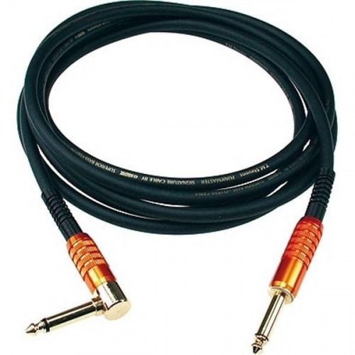 KLOTZ TM-R0450 готовый инструментальный кабель T.M. Stevens Funkmaster, длина 4.5м, моно Jack KLOTZ - моно Jack KLOTZ(угловой), контакты позолочены, м фото 3