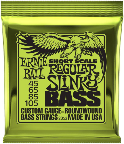 ERNIE BALL 2852 струны для бас-гитары Nickel Bass Regular Slinky Short Scale (50-105)