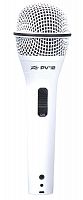 Peavey PVi 2W XLR MIC Комплект: микрофон динамический кардиоидный вокальный белого цвета, кабель XLR-XLR 6м, крепление с адаптер