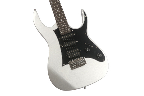Bosstone SR-06 ML+Bag Гитара электрическая, 6 струн цвет серебряный фото 3