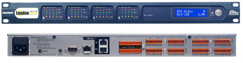 BSS BLU-120 аудио-матрица без процессора, шасси. BLU-link (без CobraNet). Установка опциональных карт - до 16 аналоговых или цифровых вх. или вых., до