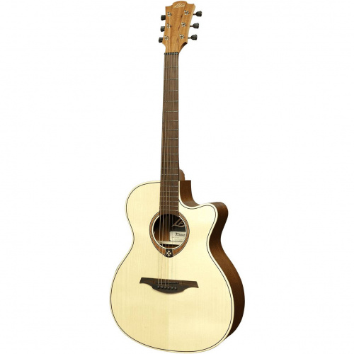 LAG T-70A CE NAT Электро-акустическая гитара,аудиториум с вырезом и пьезодатчиком,цвет натуральный