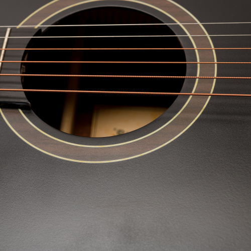 ROCKDALE Aurora D3 BKST Акустическая гитара дредноут, цвет черный, сатиновое покрытие фото 3