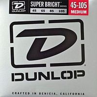 Dunlop DBSBN45105 струны для бас гитары Super Bright никель 45-105
