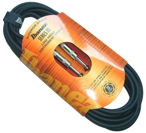 IBANEZ DSC20-BK инструментальный кабель Jack 1/4" mono Jack 1/4" mono, длина 6,10 м, цвет черный, фото 2