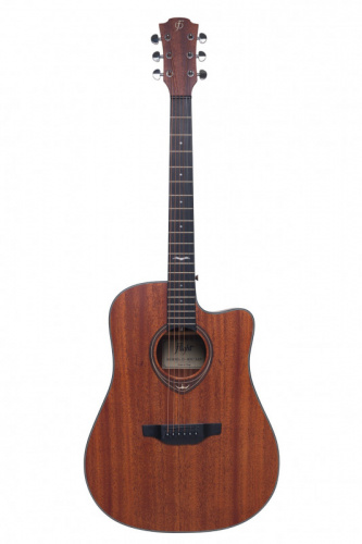 FLIGHT D-165C SAP акустическая гитара с вырезом, цвет сапеле