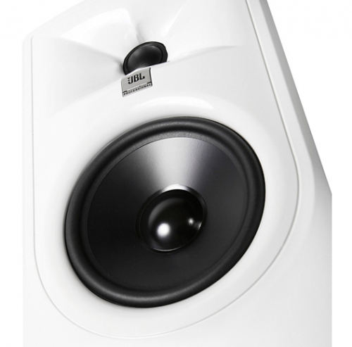 JBL 305P MKII (White) Цвет белый, активный студийный монитор 5" с магнитным экраном, 43 Гц-24 кГц, 41 Вт НЧ + 41 Вт ВЧ RMS, балансный XLR/jack. фото 6
