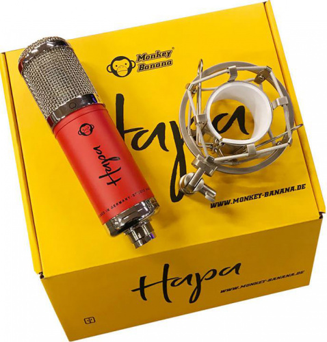 Monkey Banana Hapa red USB-микрофон, электрентный, диаграмма: кардиоида, мембрана 14мм, Max SPL 138дБ, частотная характеристика: фото 2