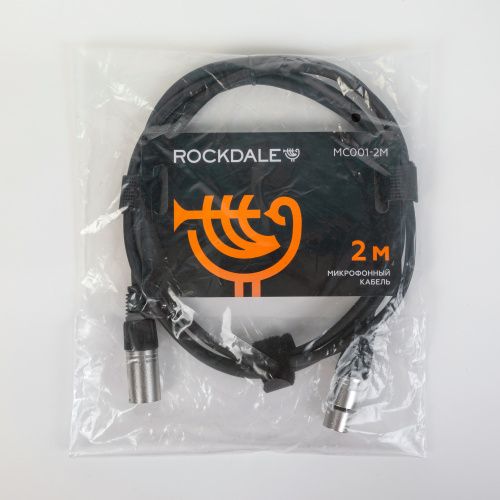 ROCKDALE MC001-2M готовый микрофонный кабель, разъемы XLR, длина 2м фото 5