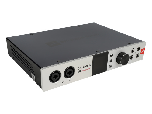 Antelope Audio Discrete 4 Pro Synergy Core Аудиоинтерфейс 24 бит/192 кГц, 14x20, аналоговые входы: 4, линейные выходы: 4, микрофонные предусилители: 4 фото 2