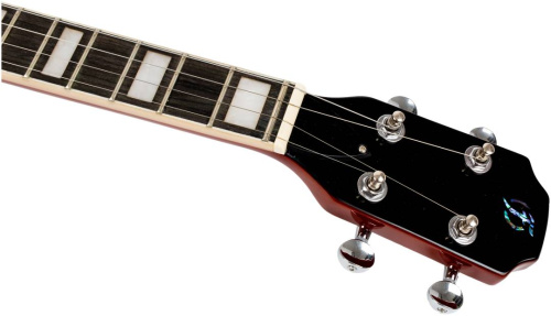 FLIGHT Centurion Tenor VB электроукулеле, Les Paul, тенор, цвет Vintage Burst, чехол фото 6