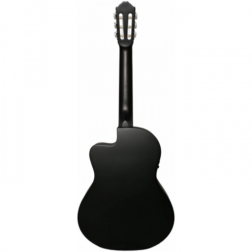 ALMIRES CEC-15 BKS классическая эл-ак. гитара с вырезом, ель/кр.дерево, цвет черный фото 7