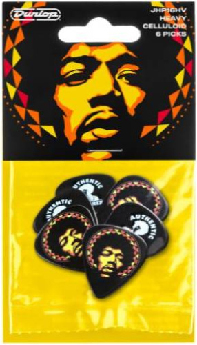 Dunlop Jimi Hendrix Aura Mandala JHP16HV 6Pack медиаторы, жесткие, 6 шт. фото 2