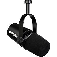 SHURE MOTIV MV7-K гибридный широкомембранный USB/XLR микрофон для записи/стримминга речи и вокала, цвет черный