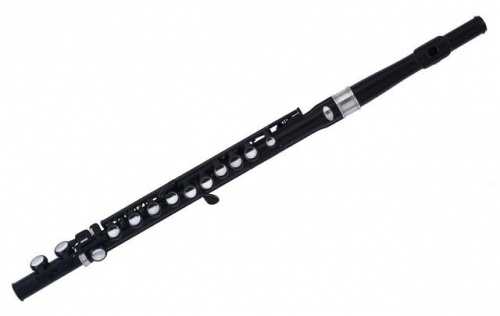 NUVO Student Flute Kit Black/Silver флейта студенческая модель материал пластик цвет чёрный