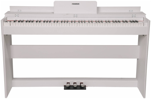 ARAMIUS APO-160 MWH пианино цифр. с крышкой, стойка, педали, корпус дерево, цвет белый фото 3