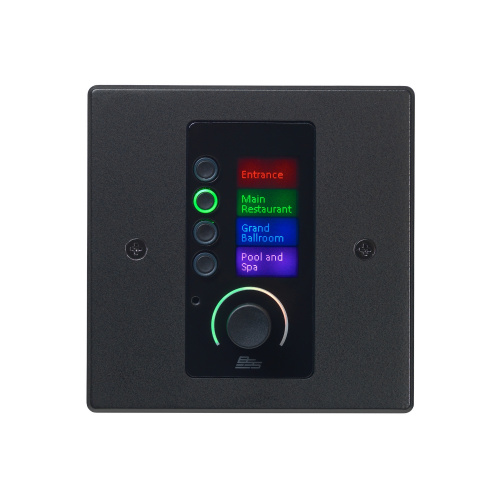 BSS EC-4BV-BLK Ethernet Controller with 4 Buttons and Volume (Black EU)