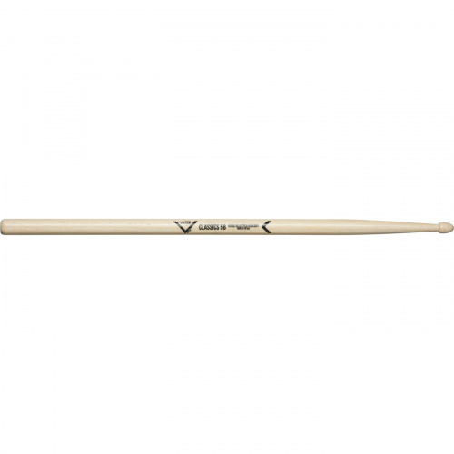 VATER VHC5BW барабанные палочки 5B, серия Classic, деревянный наконечник, материал гикори, длина