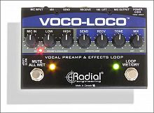 Radial Voco-Loco напольный предусилитель для вокала и инструментов с петлей эффектов