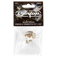 Dunlop 33P015 Nickel Silver Fingerpick 5Pack когти, толщина 0.15 мм, 5 шт.