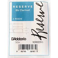 D'Addario DCR02355 трости для кларнета Bb, RESERVE (3 1/2+), 2шт. в пачке