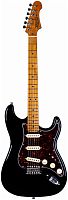 JET JS-300 BK электрогитара, Stratocaster, корпус липа, 22 лада,SSS, tremolo, цвет BK