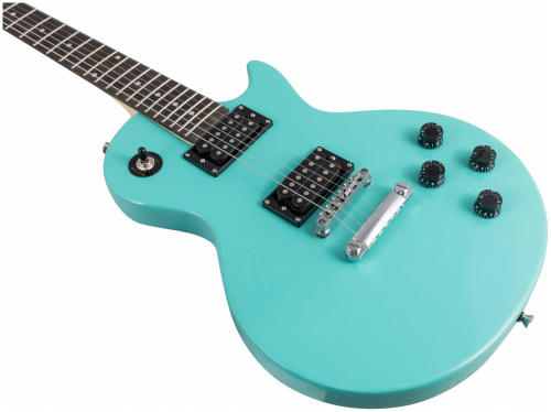 TERRIS TLP-039 LB электрогитара Les Paul, HH, 2V2T, цвет морской волны фото 4