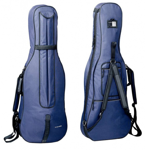 GEWA Classic Cello Gig Bag 3/4 чехол для виолончели, утеплитель 3 мм, рюкзачные ремни, синий