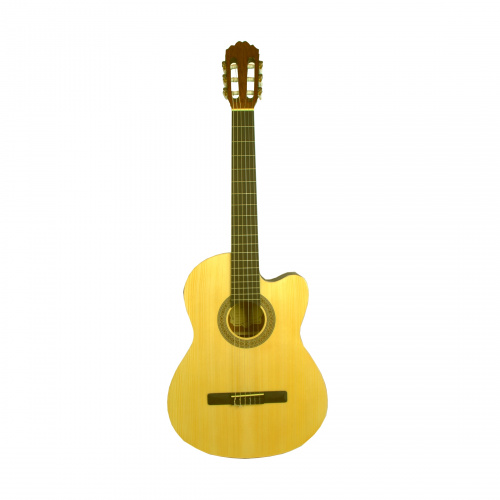 SAMICK CNG-2CE/N классическая гитара 4/4 с подключением, корпус cutaway, ель, цвет натуральный фото 2