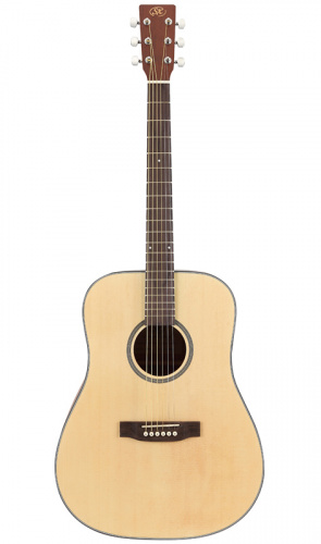 SX SD304 Гитара акустическая, верхняя дека ель, нижняя дека и обечайка: сапеле