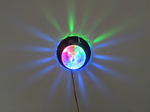 Led Star Starball II Эффект светодиодный "кристальный магический шар" с вращением и "радуга", 6х1Вт фото 4