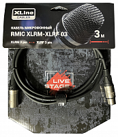 Xline Cables RMIC XLRM-XLRF 03 Кабель микрофонный  XLR 3 pin male - XLR 3 pin female длина 3м