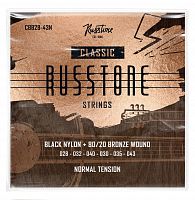 Russtone CBB28-43N Струны для классической гитары Серия: Black Nylon Обмотка: 80/20 бронза Натя