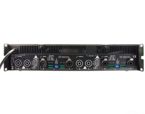 KIND KQX 16.4 Усилитель мощности профессиональный четырёхканальный, 250/8-400/4, класс D, 2U, 9,5 кg фото 2