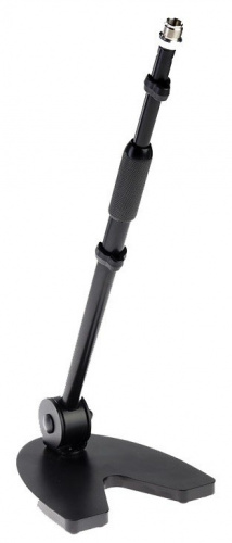 EUROMET Table microphone stand - Настольная микрофонная база, цвет черный (основание из листового метала)