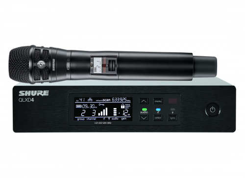 SHURE QLXD24E/K8B G51 вокальная радиосистема с ручным передатчиком KSM8, частоты 470-534 MHz