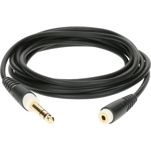 Klotz AS-EX60300 кабель-удлинитель для наушников stereo jack 6,35мм M x stereo mini jack 3,5мм F, 3м