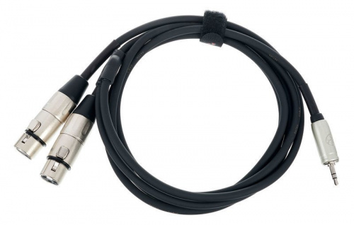 Kirlin Y-371PRL 3M BK кабель Y-образный 3 м Разъемы: 3.5 мм стерео миниджек 2 x XLR мама Матер