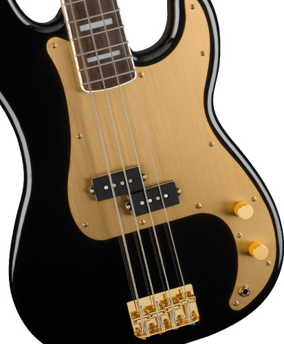 SQUIER 40th ANN P Bass LRL Black бас-гитара, цвет черный фото 6