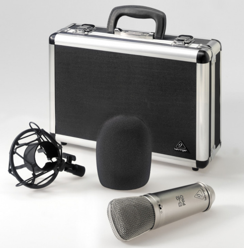 Behringer B-2 PRO студийный конденсаторный микрофон (кардиоида/круг/восьмерка) в комплекте с эласт. подвесом, ветрозащитой и транспортным кейсом фото 3