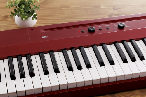 KORG L1 MR цифровое пианино Liano, 88 клавиш, цвет красный. Пюпитр и педаль в комплекте фото 3