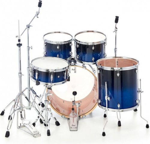 Pearl EXL725S/C257 ударная установка из 5-ти барабанов, цвет Sea Blue Fade, стойки в комплекте фото 2
