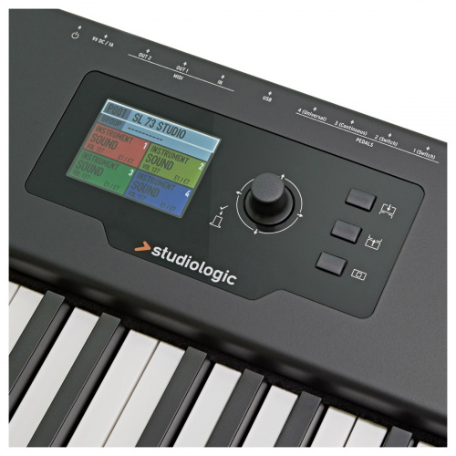 Studiologic SL88 Studio USB MIDI клавиатура, 88 клавиш с молоточковой механикой и послекасанием Fatar TP/100LR, 250 программ, TFT LCD дисплей 320х240  фото 7