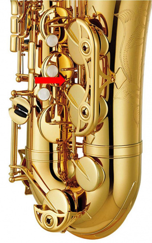 YAMAHA YTS-480 саксофон тенор полупрофессиональный, покрытие - золотой лак, строй - си-бемоль, материал клапанов - полиэстер, дополнительные клапаны - верхний (фа-диез), передний (фа), мундштук TS-4C. фото 2