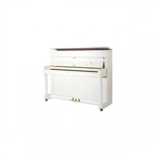 Petrof P 118M1(0001) пианино, высота 118 см, цвет белый, полированное, серебряная фурнитура