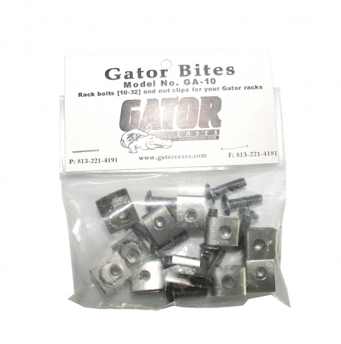 GATOR GA-10 комплект крепежа для рэковых кейсов: болт, гайка (упаковка 10 штук)