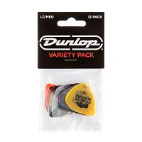 Dunlop Variety PVP101 12Pack набор из 6 видов популярных медиаторов тонкие/ средние, 12 шт.