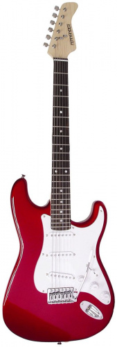 Fernandes LE-1Z 3S CAR/L электрогитара Stratocaster SSS, цвет красный