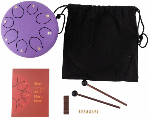 BEE DF1101 PURPLE Барабан язычковый Глюкофон