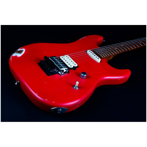 JET JS-850 Relic FR электрогитара, Stratocaster, корпус ольха, 22 лада, HS, цвет Relic FR, красный фото 12